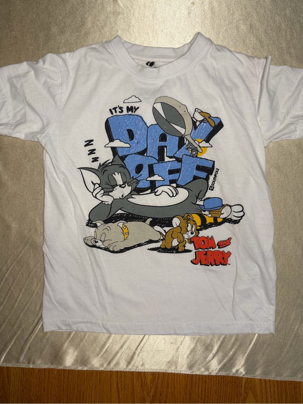 Southpole Tom and Jerry It's My Day Off Graphic Short Sleeve T-Shirt Boys 6